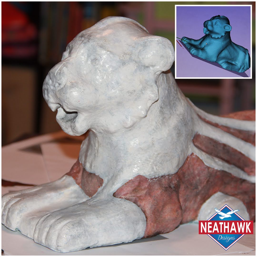 Replica- Nuzi Lion 
In 2012 we were commissioned to collaborate with learningsites.com to  CNC carve a replica of the artifact. The Nuzi lion was created for the Harvard Semitic Museum #replica  #history #nuzi #nuzilion #harvardsemiticmuseum #madeintheberkshires