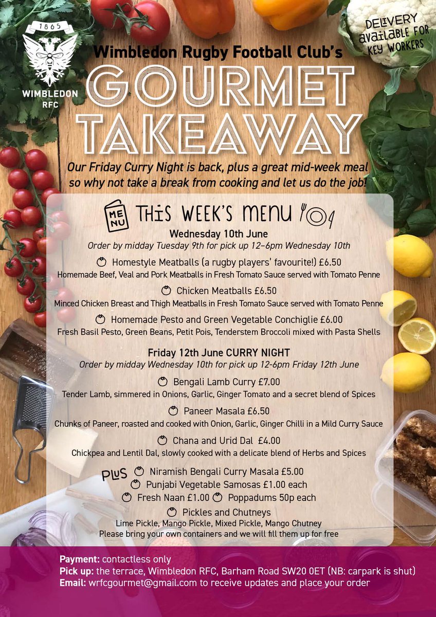 ruth_mckinney's tweet photo. This week's menu @wrfcgourmet WRFCgourmet@gmail.com to order! https://t.co/SPOnrfJTx1