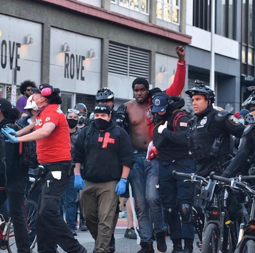TerrapinHoops's tweet photo. Proud of former Terp Dino Gregory’s brother Daniel, who heroically put himself in harms way to save others at a Seattle protest yesterday. https://t.co/mfGOukRjM8