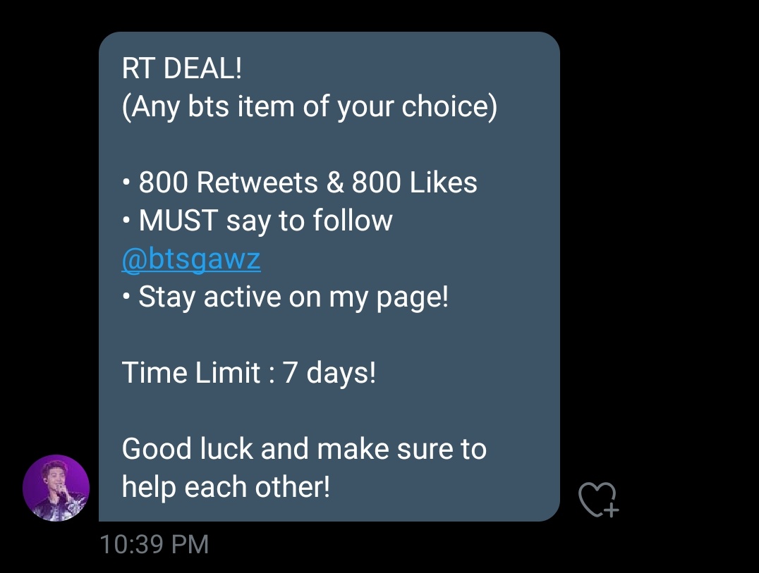 ⚠️⚠️STOP SCROLLING⚠️⚠️

I got a rt deal from @btsgawz and can you guys please help me with it? All you have to do is rt and like this post and it will really mean a lot to me🥺

DON'T FORGET TO FOLLOW @btsgawz ❗❗❗