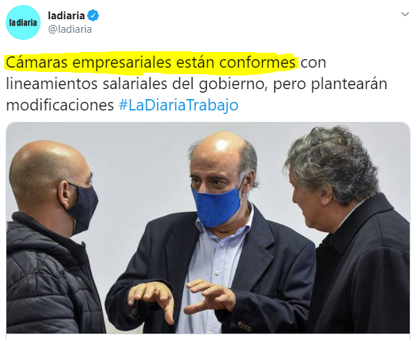 Gobernando para las cámaras empresariales.