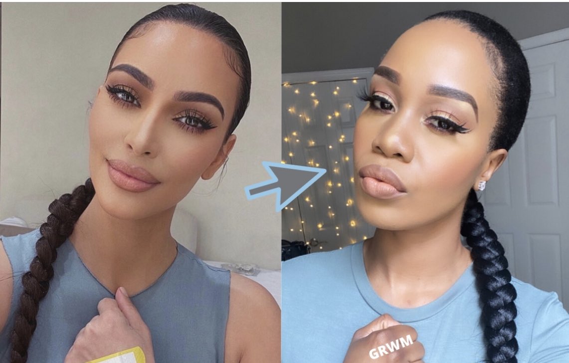 Hey guys I recreated this Kim K soft glam on my YouTube youtu.be/BCEG9UqO-jQ .... let me know if I nailed it ....❤️😍❤️
