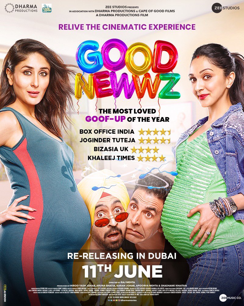 Diljit Dosanjh On Twitter Good News For All Movie Goers We Are Bringing Back The Most Loved Goof Up Of The Year Goodnewwz Back To The Big Screen In Dubai Relive The Cinematic