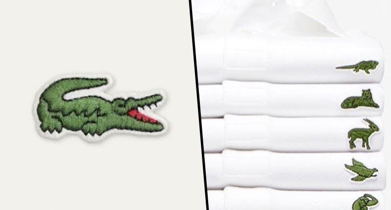Lacoste’nin, soyu tükenen hayvanlara dikkat çekmek maksadıyla timsah logosunu tükenmekte olan hayvanlarla değiştirdiği bir muhteşem bir koleksiyon.