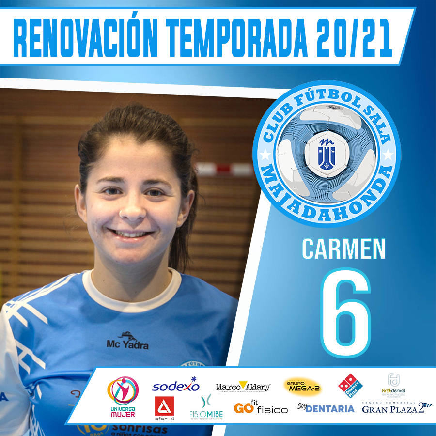 infozonafutsal's tweet photo. Altas/Bajas/Renovaciones en 1ª Div. Fútbol Sala Femenino:

↔️Renovación en @FSMajadahonda 

📌Carmen renueva y seguirà en el equipo majariego una Temporada más.

📸Departamento de Club Fútbol Sala Majadahonda

#FútbolSalaFemenino https://t.co/gcQbpxdwzF