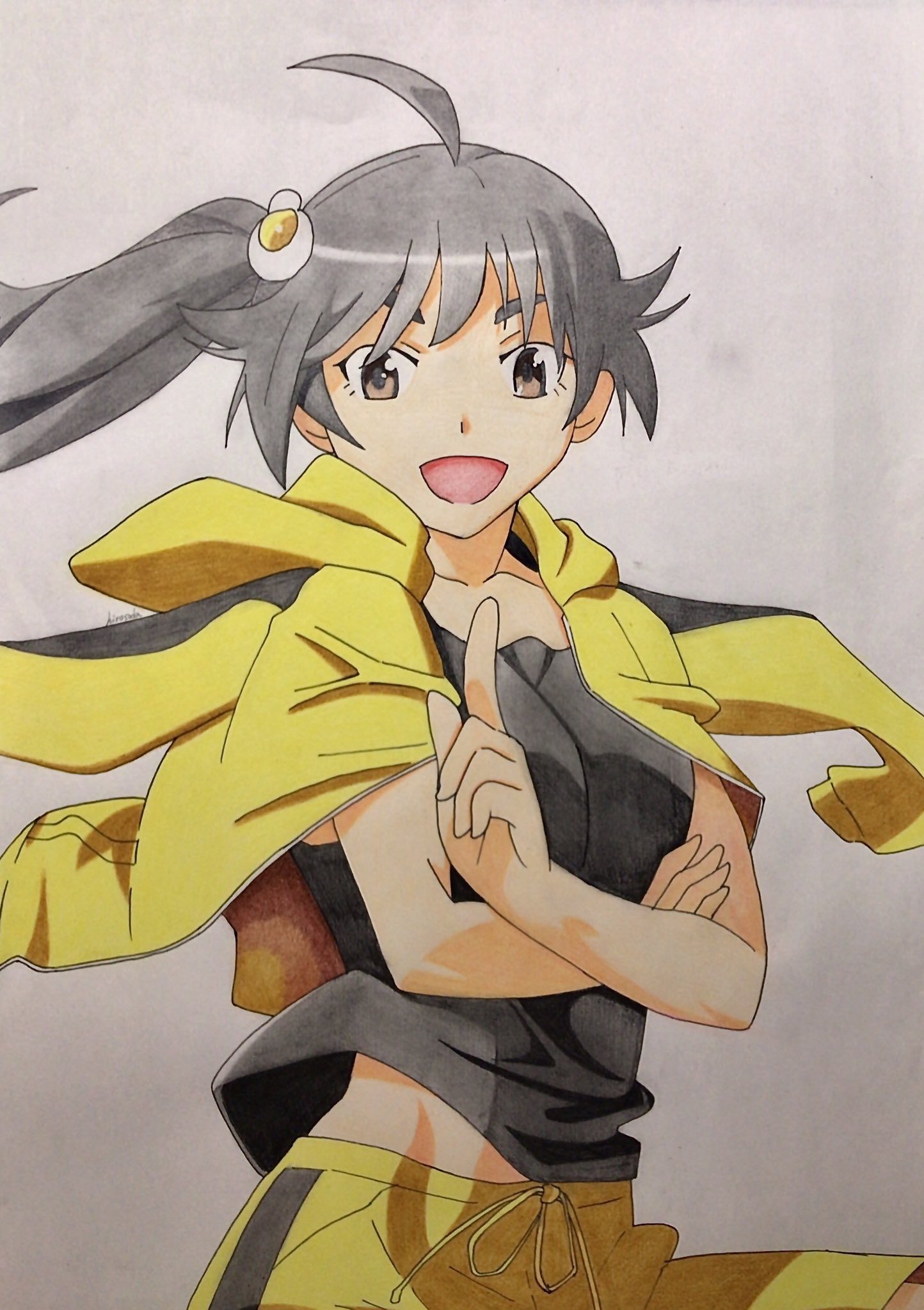 Hirosoda 物語シリーズ 阿良々木火憐 描いてみた 色鉛筆 模写 絵師さんと繋がりたい イラスト好きな人と繋がりたい 阿良々木 火憐 あららぎ かれん を描きました なんか納得いかない T Co Kqxoiyt3rn Twitter