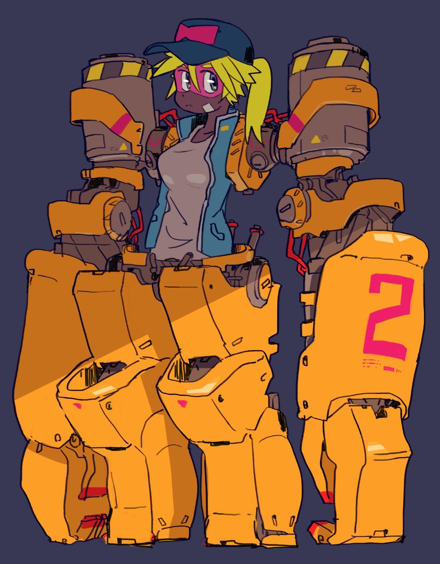 「#エアメカ少女描き100人展 」|mzn/ミズノシンヤのイラスト