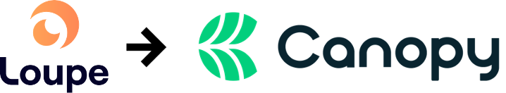 MeetCanopy's tweet photo. We have some big news! Loupe is now Canopy! Check out this letter from our founders to learn more: https://t.co/bU52wrYu3S https://t.co/9ygHdgr4zl