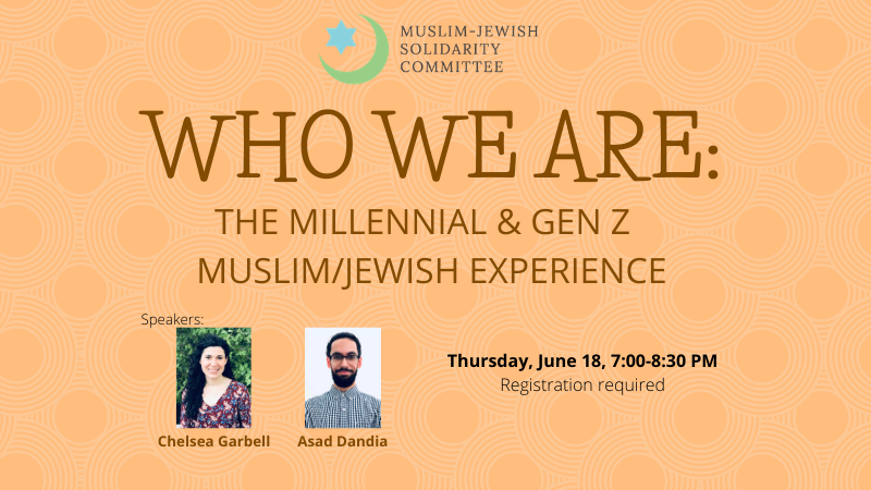 MJSolidarity's tweet photo. Muslim and Jewish Millennials and Gen Zers, we've all had to tackle this challenge, let's learn from each other!

Register here: https://t.co/ltnI1iKmhi https://t.co/MtJpWY0PnJ