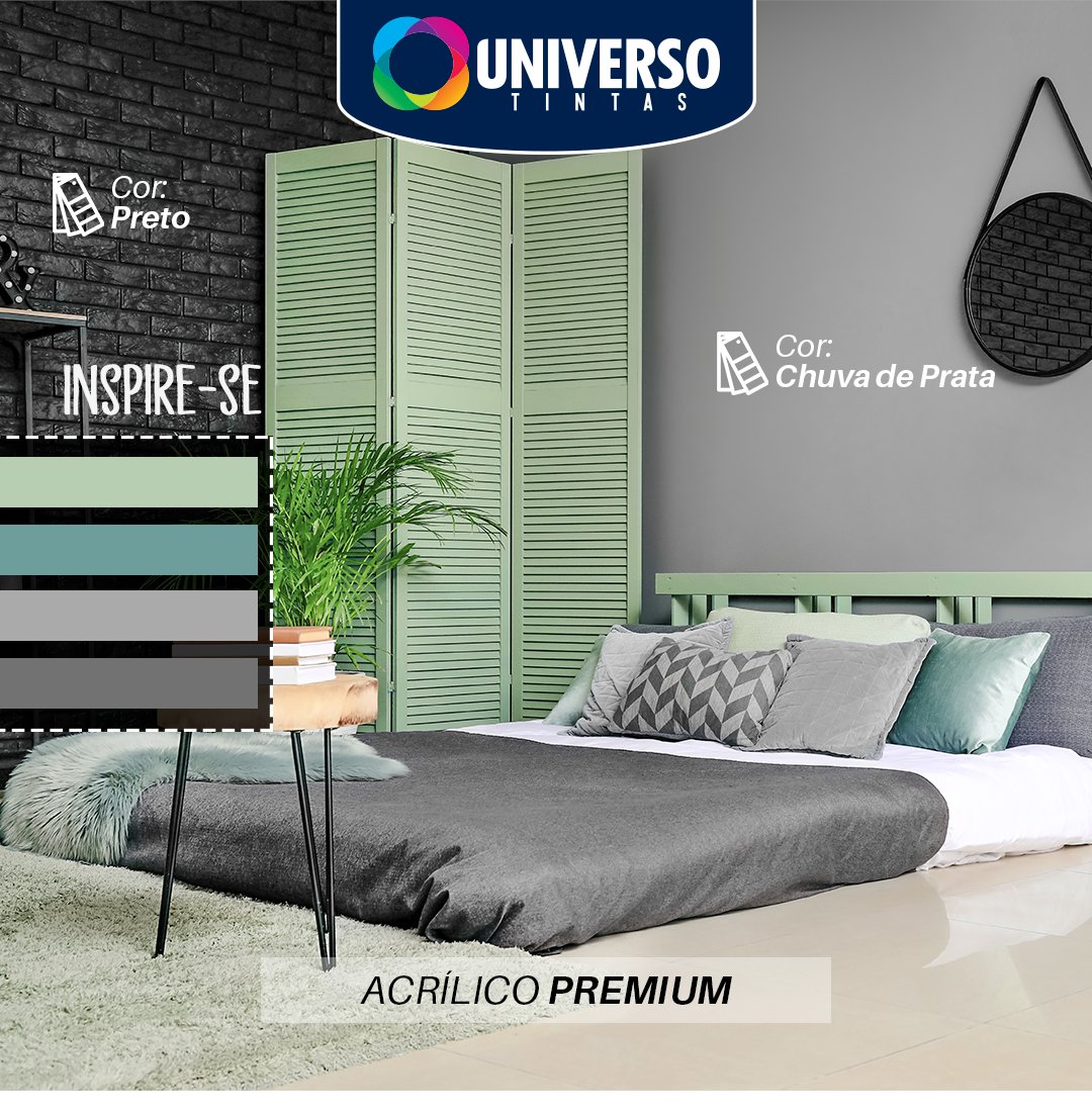 universotintas's tweet image. 🖤 A dica para decoração de hoje é uma combinação das nossas cores Preto e Chuva de Prata nas paredes. Veja essa incrível composição de mobílias e acessórios! Inspire-se! 

#cor #cores #combinacao #inspiracao #dica #decoracao #tinta #tintadequalidade #abrafati #universotintas