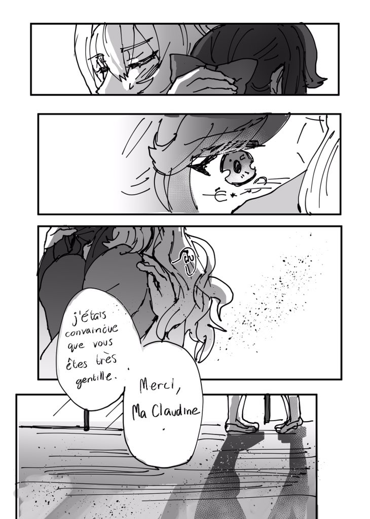 [Revue Starlight]
Reposted from my last account. It's krmy!
A comic as a request from Yogurt-san and French dialogue translated by a lovely kouhai ?
(English translation below)
#RevueStarlight #スタァライト 