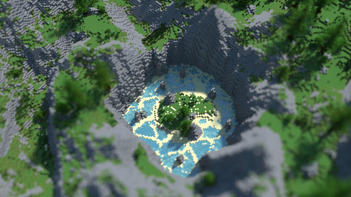 fusebaum's tweet image. Second go at world painter on a 1500x1500. Pretty happy with the results! (quick renders)- @CrackedCubes