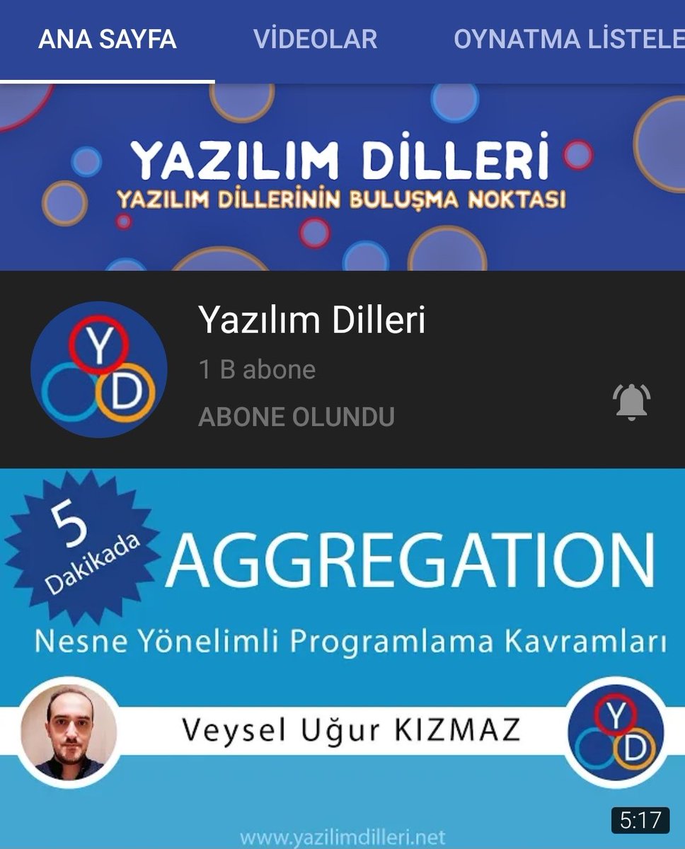 yazilim_dilleri's tweet image. #YouTube kanalımızın abone sayısı 1000'i aştı.
Nice 1000 10.000 100.000'lere ulaşmak dileğiyle paylaşmaya devam ediyoruz. 🎉👬👫👭🎉
Yoksa siz hala abone olmadınız mı?

youtube.com/user/yazilimdi…