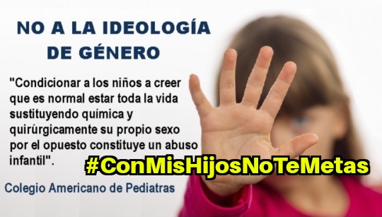 Porque amo a mis hijos y doy la vida por ellos digo... #ConMisHijosNoTeMetas