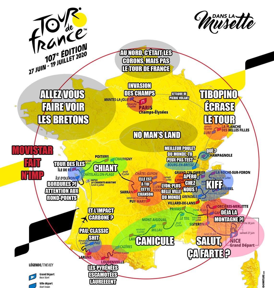 DansLaMusette's tweet photo. Bon, c'est ici et maintenant que ça va débattre et se fritter, comme ça, tout de suite et de but en blanc :

QUI VA GAGNER LE #TDF2020 ? https://t.co/FtXgIEaF5L