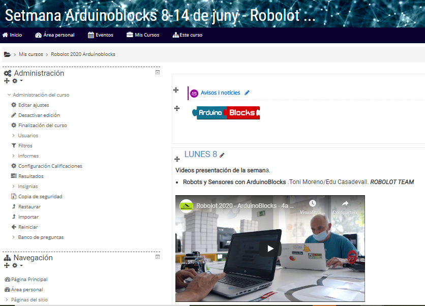 ToniMorenoRey's tweet photo. @ArduinoBlocks és el tema estrella d ela 4a Semana temática de @ROBOLOT 2020 en https://t.co/CD7bWjAlbl.

Acceso:

https://t.co/Y5AuTupKV5

@olotciutatedu @Olotuit @Robotseny @palarobotica @RobotEbre @cantabRobots @caurabot @educaciocat @cesirecat @xtec #centreseducatiusenlínia https://t.co/ruPnDeDzro