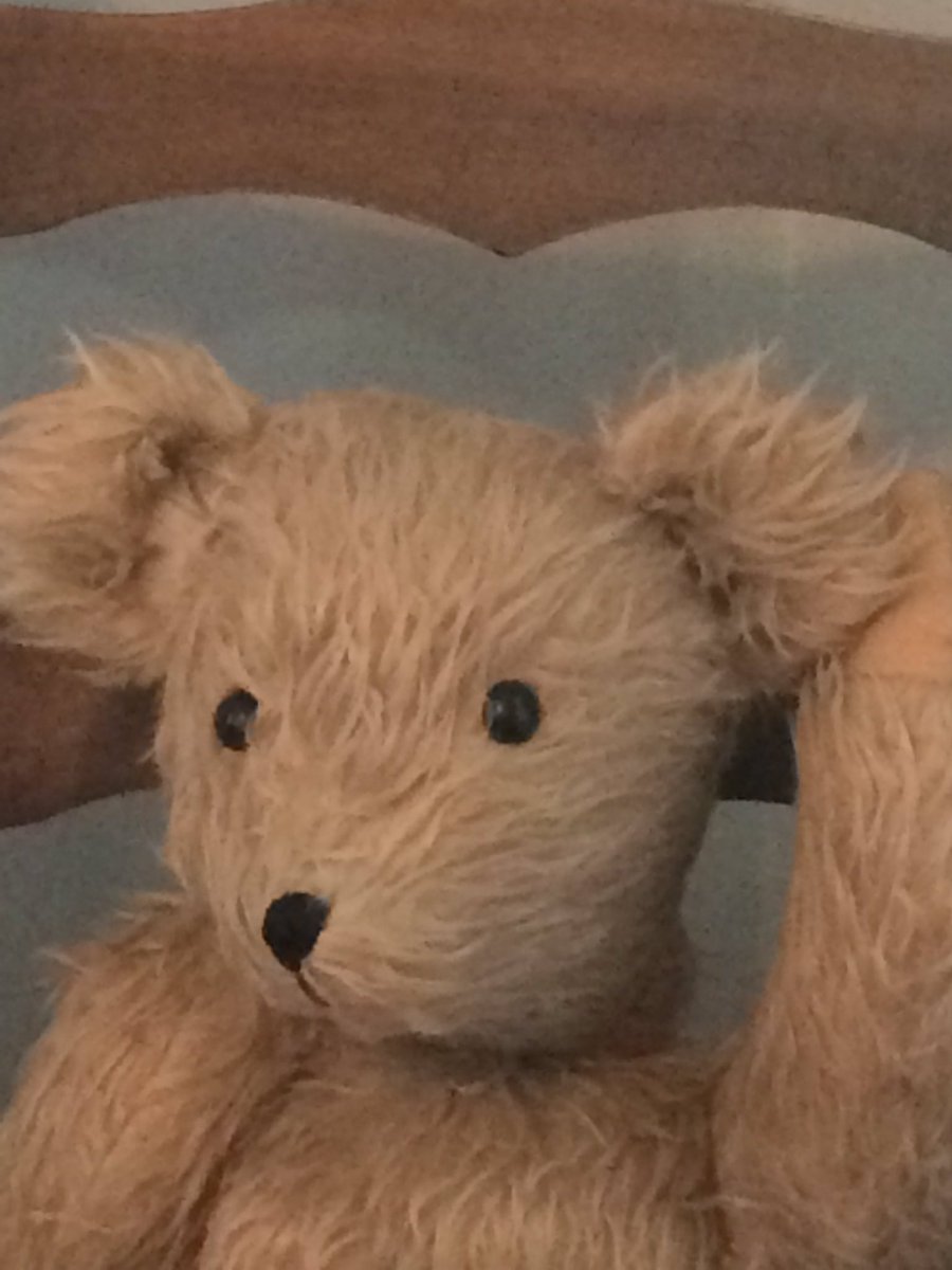 Robear7777's tweet image. My completed #teddybear with swivel head, arms, and legs! #oldfashionedbear #plushbear #stuffedbear Pattern comes from an old book from 1964.