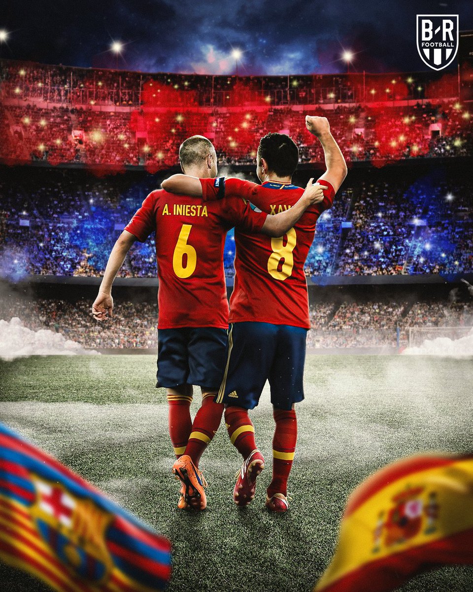brfootball's tweet photo. It's 6️⃣/8️⃣—happy Xavi and Iniesta Day 🌟 https://t.co/Oo3qeesMCX