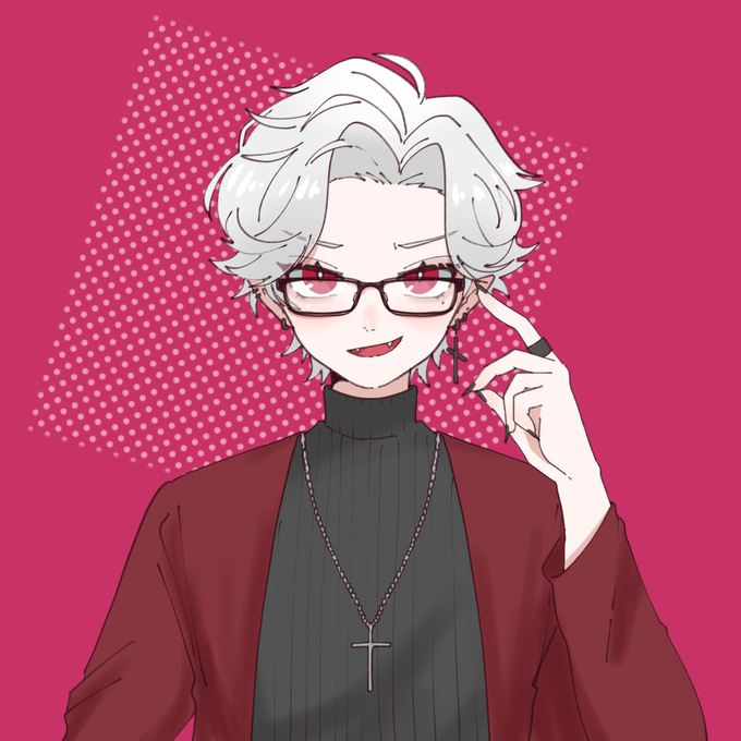 「red eyes turtleneck sweater」 illustration images(Oldest)