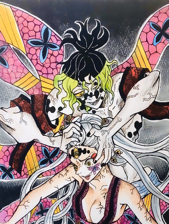 手描きイラスト】 妓夫太郎 惰姫 鬼滅の刃 手描きイラスト】 妓夫太郎 惰姫 鬼滅の刃