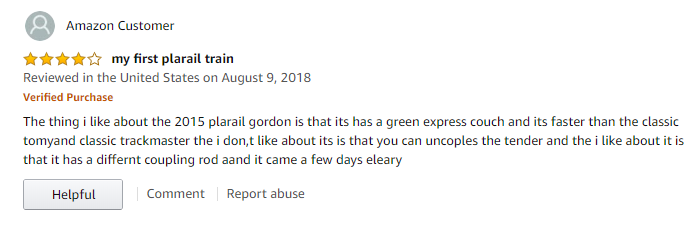 Redesigned Plarail Gordon reviews.