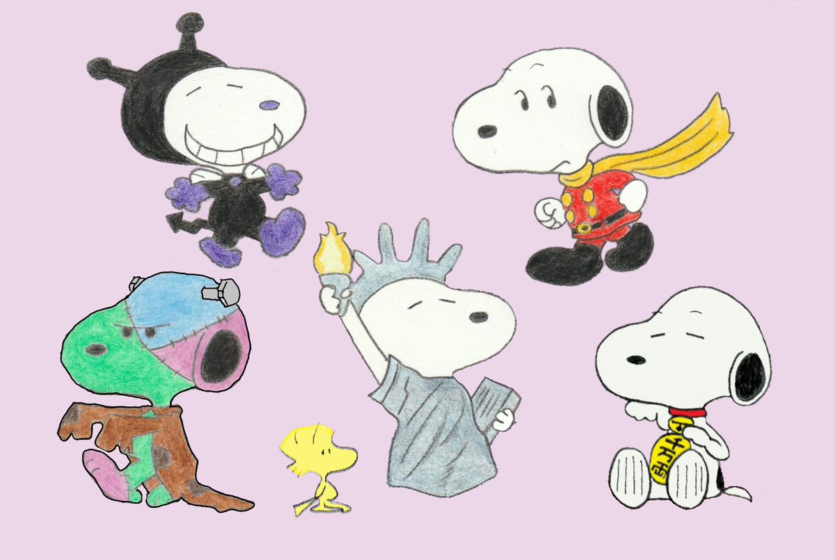 Sima على تويتر スヌーピーがいっぱい イラスト スヌーピー Illustration Snoopy