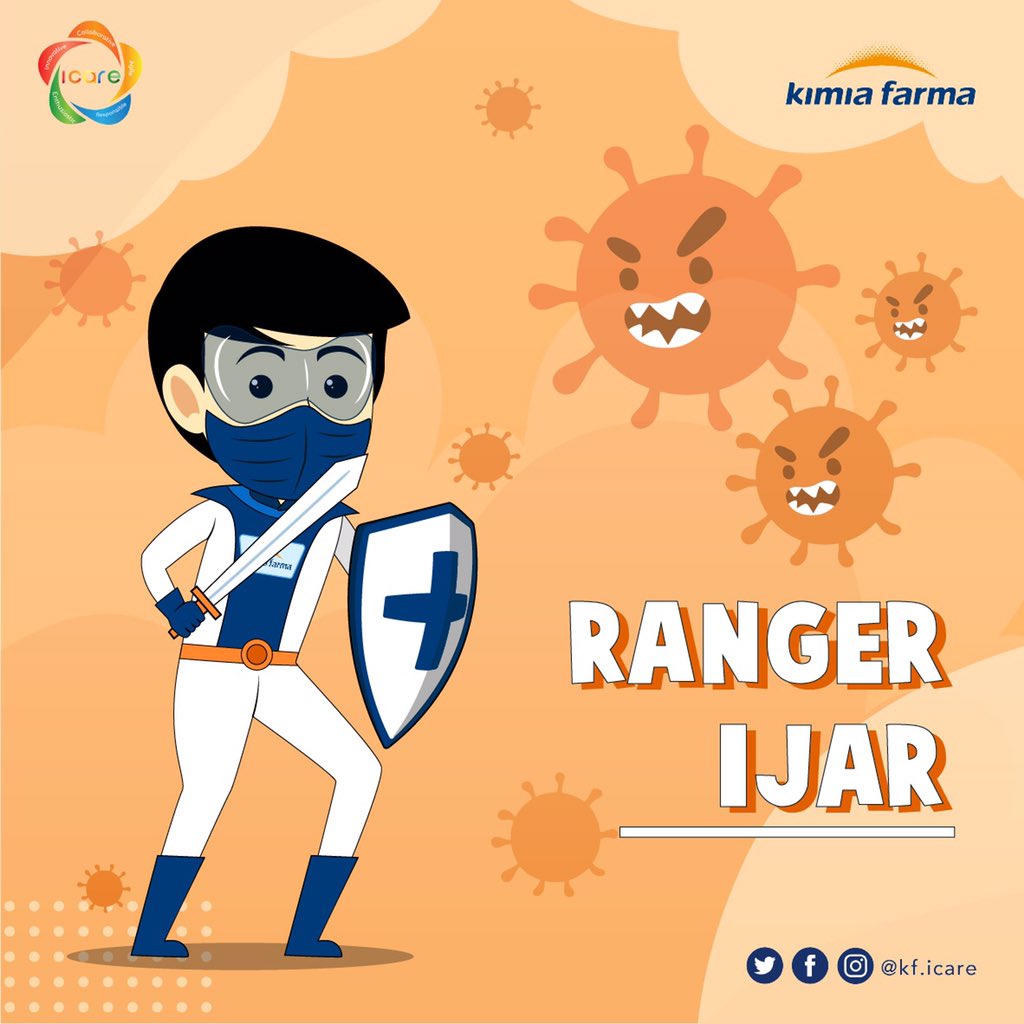 Ranger iJar Ready!

#kimiafarma #icare #icareyoucare #BUMN #BUMNmelawancorona #covid-19 #ranger #covodranger #ayoberubah #BUMNmaju #BUMNPeduli #corona #lawancorona #kitabisa #indonesiabisa #BUMNforIndonesia #corporateculture #budayakerja #adaptasi #adaptif #newnormal