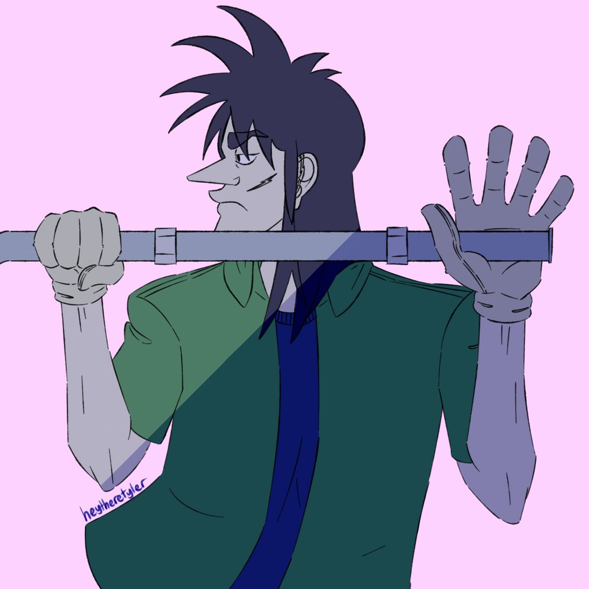 kaiji w/ pipe ooo (blood alt not in thread) #kaiji  #fukumoto  #fkmt  #fanart