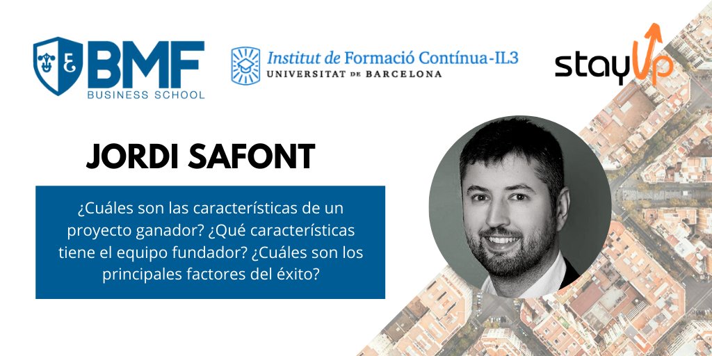 JordiAltimira's tweet photo. ¡Masterclass de #venturecapital de @JordiSafont79 en #BMFBusinesschool!
La puedes visualizar a través del siguiente link 👇👇👇
https://t.co/W0YdbJrmTl
#UpBizorLearning #ComeOn #LetsGoUp https://t.co/wssvI4Kaly