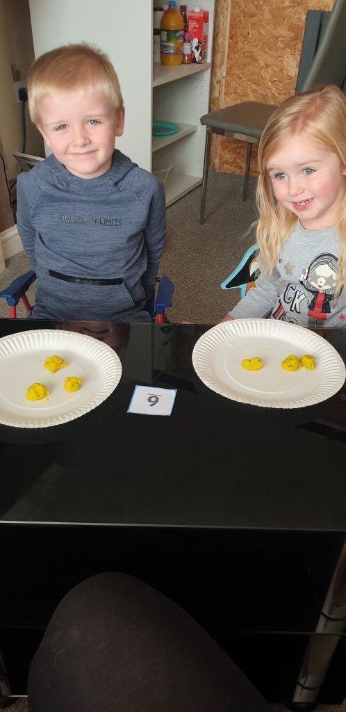 Robins_HMCS's tweet photo. I simply love how our children are using the CPA model to support their learning at home #MathsEveryoneCanAtHome #EYFS #CPAmodel https://t.co/y2WcKKdTHa