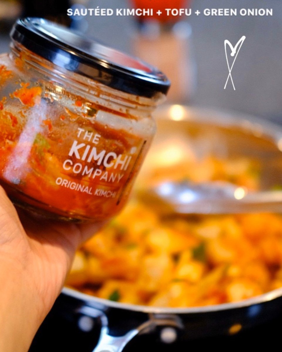 kimchicompany's tweet photo. Quick, easy, and tasty. Sauteed kimchi + tofu + green onion. Thanks to our customer for this shot! https://t.co/XZ7Pvgcs0W