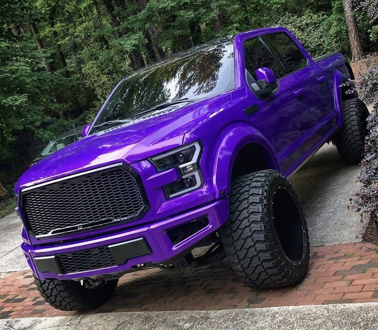 Lifted Purple Truck
