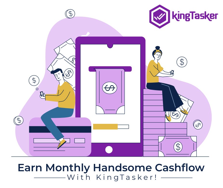 KingTasker_com's tweet photo. Stop finding ways for how to make money online at zero investment! Just install the #KingTasker app, perform simple tasks, get reward points and earn huge bucks per month with no investment. 
Download Now: https://t.co/qsWVkW8eLC
#KingTaskerApp #EarnMoneyOnline #MoneyEarningApps https://t.co/1lEfXD4zHz