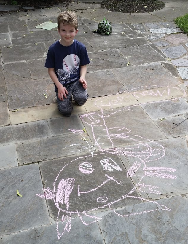 icsartsmart's tweet photo. More fabulous sidewalk chalk art. Thank you, Christian, Victoria, Ben and Martin. @icschool_online @ics_gr3 @BasileJoanne @mrsdangelo_ICS @OReillyICS https://t.co/NjHq9ztYjW