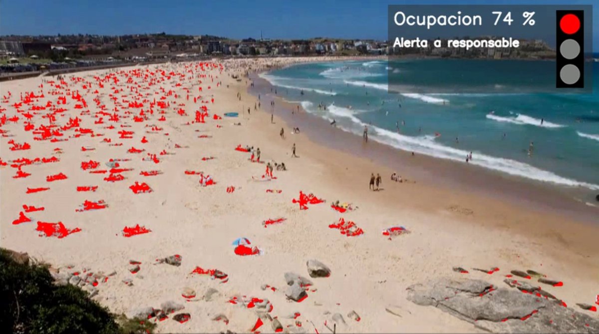 Telefonica's tweet photo. 🏖Gracias a nuestro sistema con cámaras IP conectadas, los ayuntamientos podrán calcular la ocupación de las playas en tiempo real https://t.co/7CGQqFXRh3 https://t.co/E68naLa7Nw