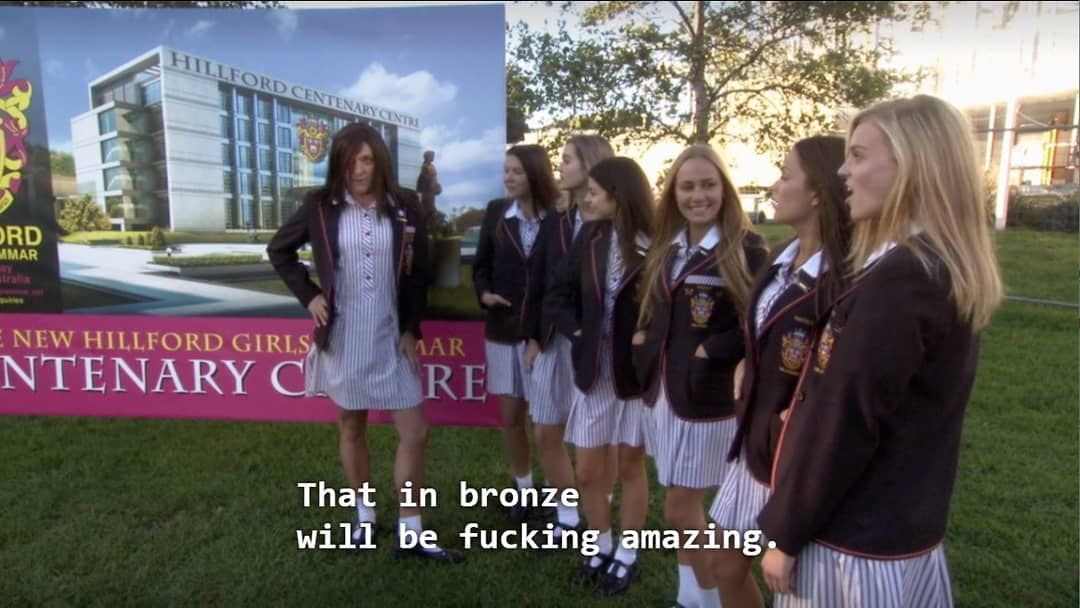 Ja’mie should finally get her statue seeing as there’s a plot going spare