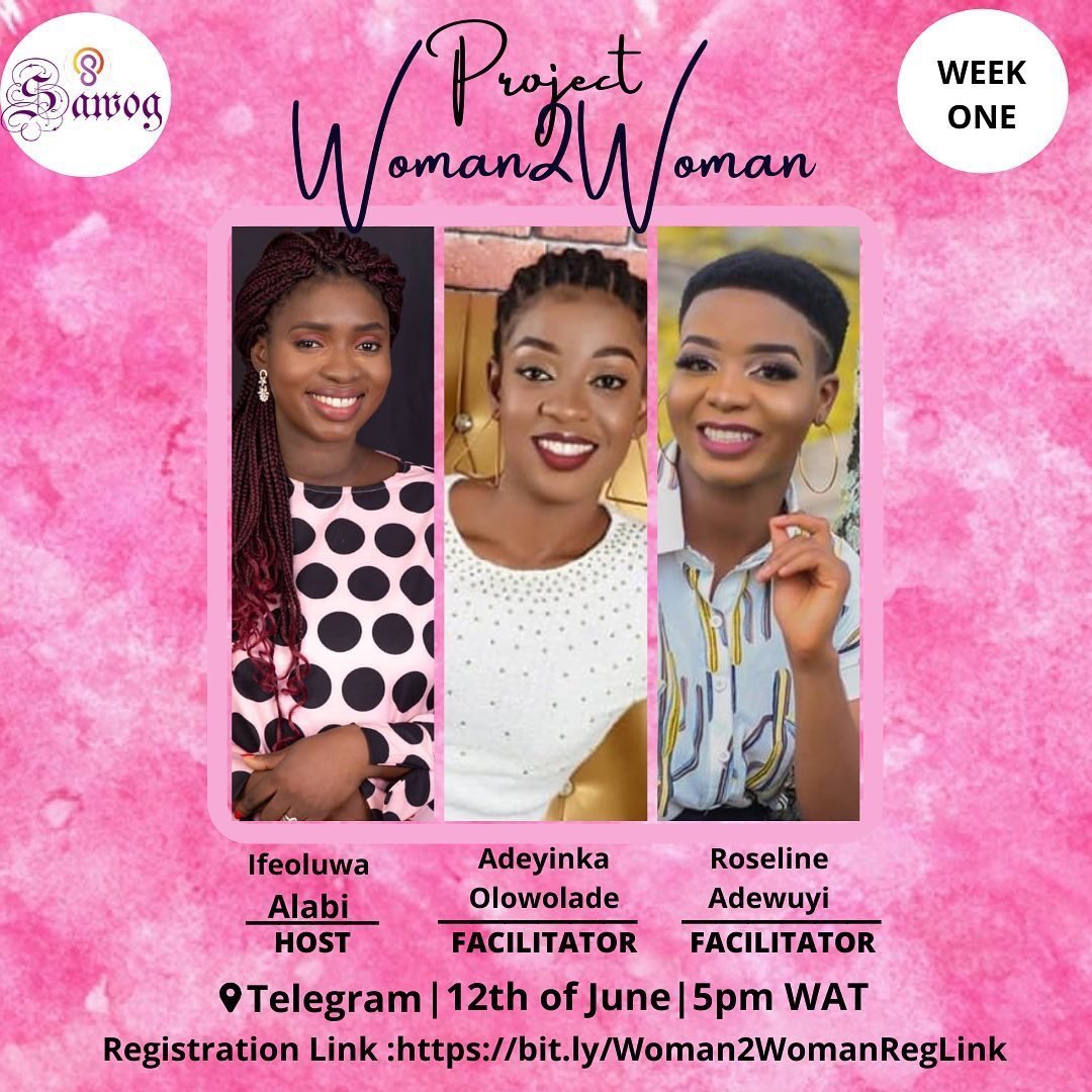 SAWOG_NIGERIA's tweet photo. Dear Woman,
We got you covered on this-Project #Woman2Woman

Registration in progress 👉👉: https://t.co/9karligL1o
Strictly for Women 😁😁😁
Kindly RT https://t.co/31xrccNt83