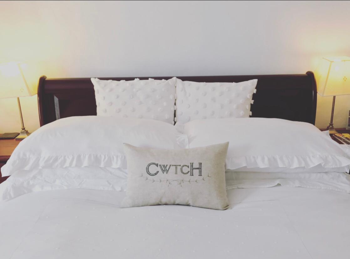 BlueberryTreeUK's tweet photo. How gorgeous does this 'cwtch' cushion look in real Welsh homes! Compliments any interiors and is the perfect little gift 💜 Available right now at https://t.co/omiv0dhc6b https://t.co/GacHcPJCCH