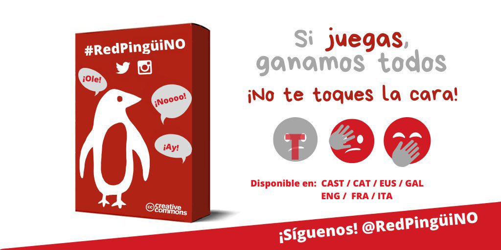 No es un juego de mesa🎲, pero sí es un juego gratuito, cooperativo, para todas las edades... ¡que debemos tener en cuenta en la desescalada!
🐧
¿Te unes a la #RedPingüiNO?
🐧
Reduce el contagio del COVID-19 ¡No te toques la cara!
🐧
¡Síguenos y empieza a jugar!
#juego #educación