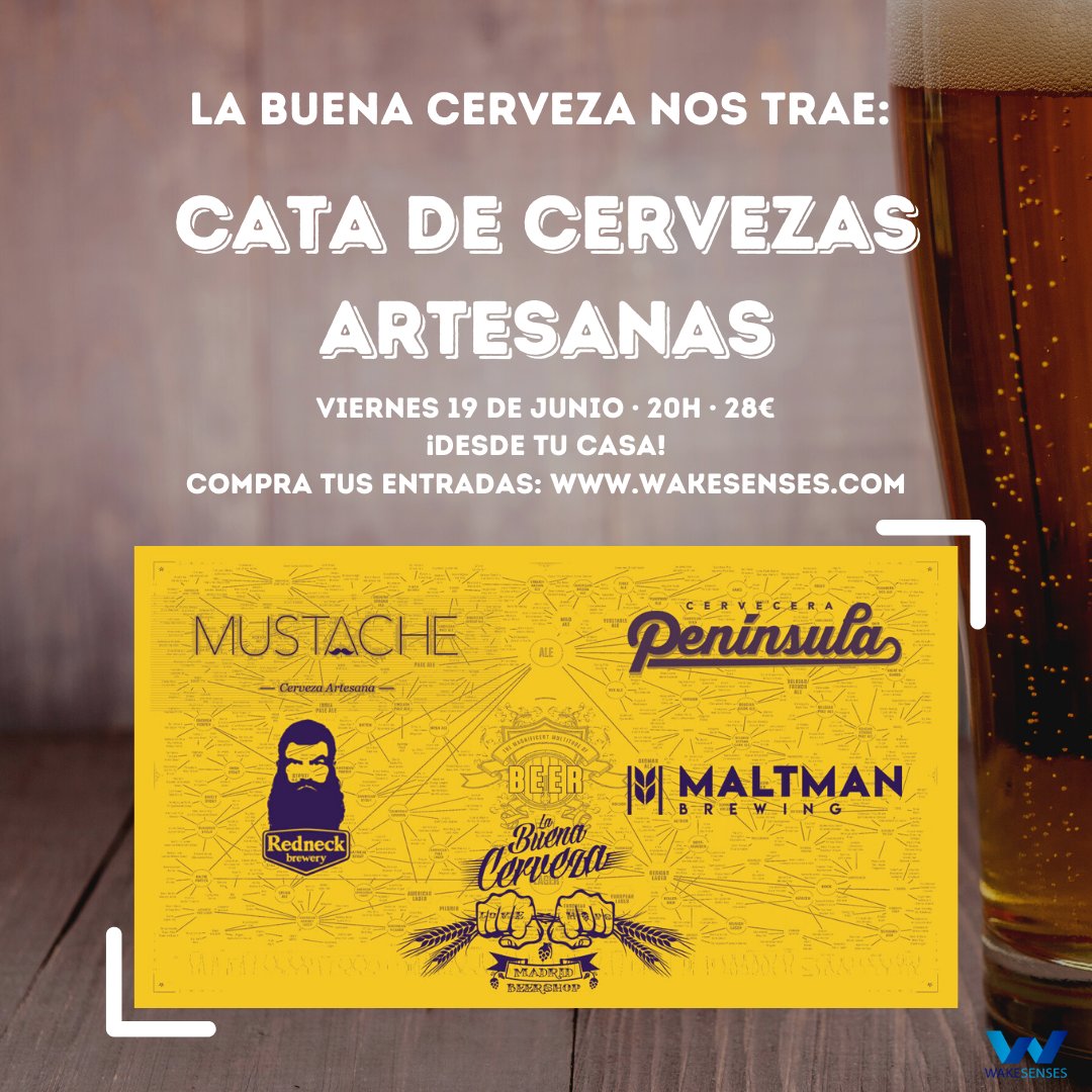wakeSENSES's tweet photo. ¿Aún no conoces #wakesenses?

👨‍🍳¿Te gusta la cocina? 
🍻¿Amante de la cerveza? 
🔎¿Te apasiona catar nuevos productos? 
🥳¿Echas de menos salir de fiesta? 

Las mejores experiencias #online, #desdecasa en nuestra web: https://t.co/sZ2WDnBGle https://t.co/sxTioC2aYU