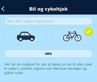 grådig vakuum Smil Københavns Politi on Twitter: "Det var en årvågen køber, der tjekkede  stelnummeret og så, at cyklen var meldt stjålet. I kan bruge politiets app ” Politi” til at tjekke, om en cykel står