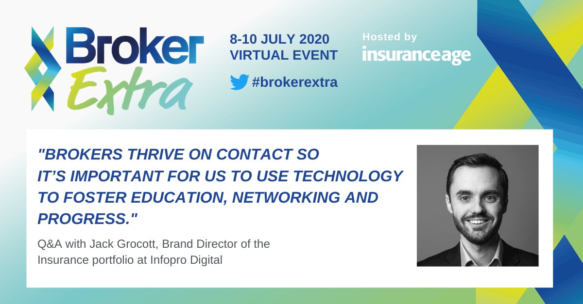 Insurance_Post's tweet photo. Get the latest scoop on Broker Extra, the biggest virtual insurance broker event with our Q&A with Jack Grocott: https://t.co/kLFVp1y6VH #BrokerExtra #Insurance #VirtualEvent #InsuranceEvent #VirtualInsuranceEvent #BrokerExpo #InsuranceAge https://t.co/dnkve3N5wV