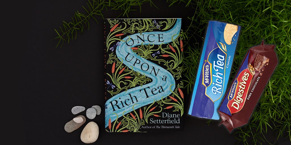 Once Upon a River next to Rich Tea biscuits and chocolate digestives