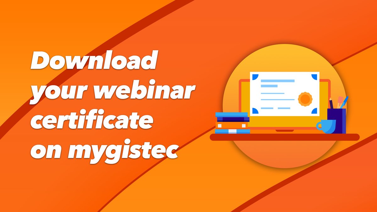 gistec's tweet image. To those who attended #gistecWebinarSeries, certificates of attendance are now available online!

Log in to my.gistec.com to download your certificate PDF