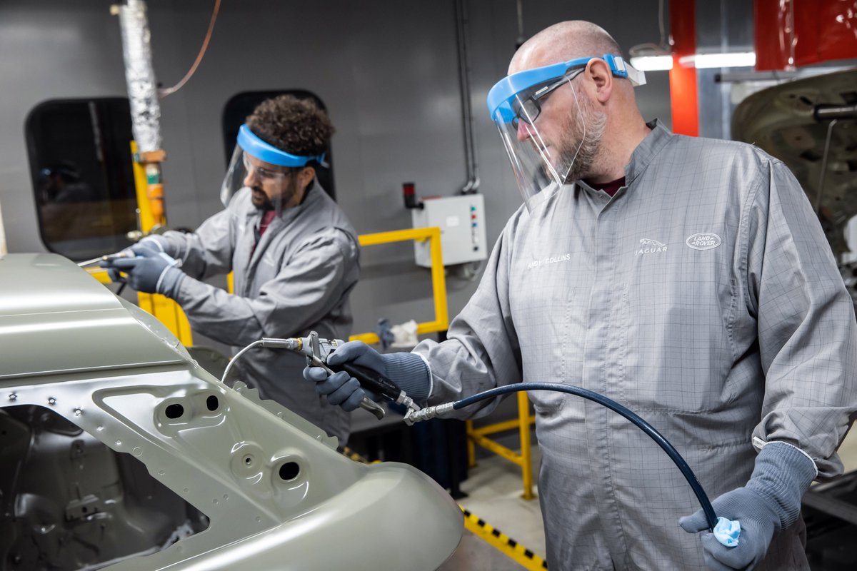 Today we resumed production at our Halewood plant as part of our phased return to building vehicles at Jaguar Land Rover. #StaySafe #BeKind #StayWell #SociallyDistancedManufacturing