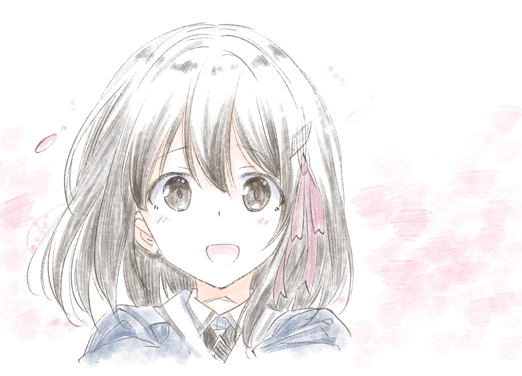 羽黒(艦これ) 「新しいブラシ入れたので羽黒ちゃん落書きしました 」|乙津 恵のイラスト