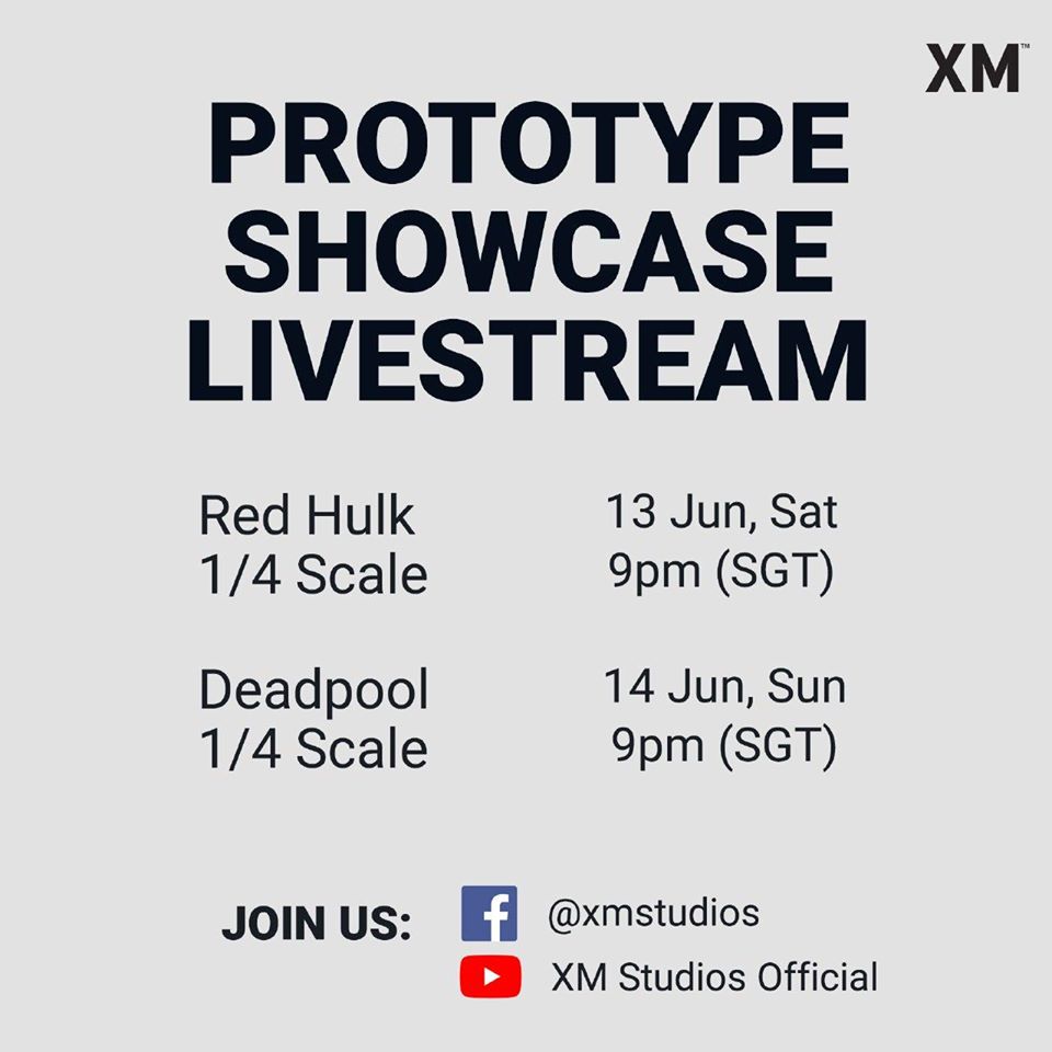 GHeroesEurope's tweet photo. XM Studios is excited to announce the latest set of videos. They brings you the Live Prototype Showcase series. In this series, you can join them live while they run through the footage from the factories.
#XMStudios #XMStudiosGH #RedHulk #Deadpoll https://t.co/RdMS6ehgLR
