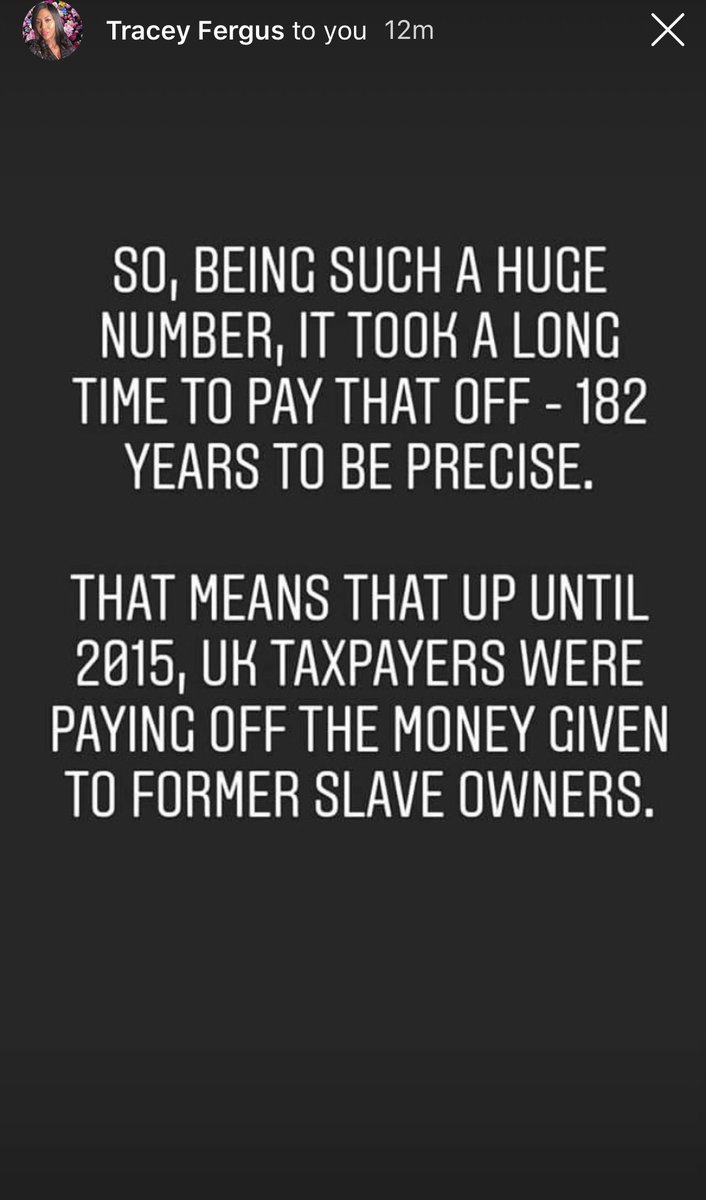 TheresaIkoko's tweet image. So. U mean 2 tell me that I have been helping pay back a govt loan, that was used 2 compensate slave owners 4 “loss of property”, when slavery was abolished in the U.K.???? I COULD VOMIT. @BorisJohnson @RishiSunak RUN. ME. MY. MONEY. 

QTNA

This is traumatic

#BlackLivesMatterUK
