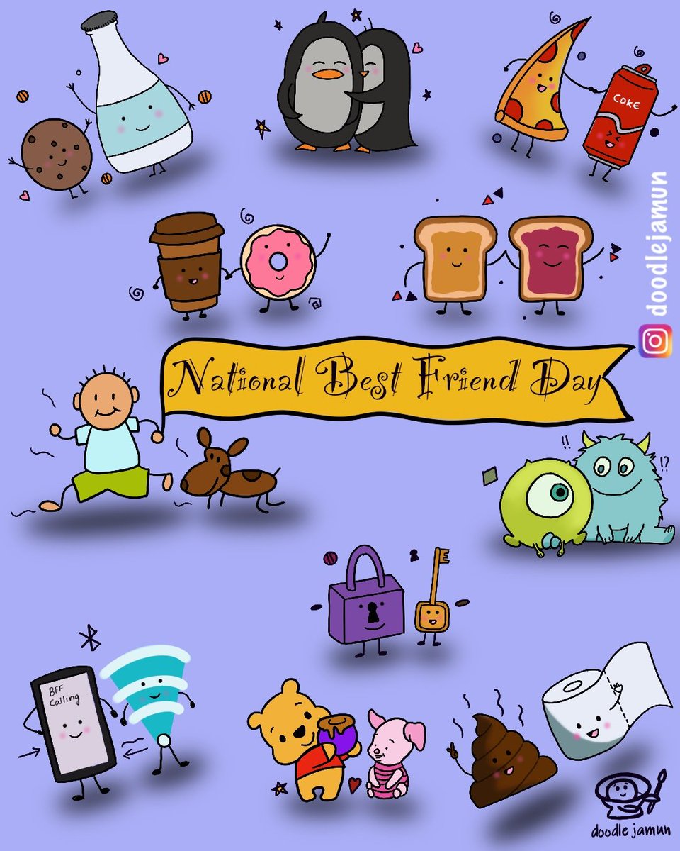 sdheepak's tweet photo. #HappyBestFriendsDay 

Follow @BhuviKiwi and their Instagram account Doodlejamun in Instagram https://t.co/Y6dwEboTIs
