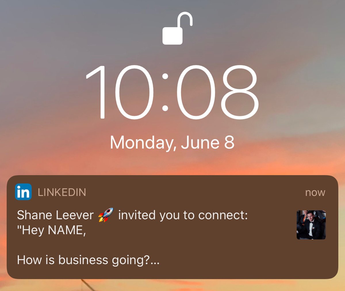 6DOSco's tweet photo. Good to see LinkedIn creating authentic and personal connections with people I know and trust. https://t.co/eihuweO0qO